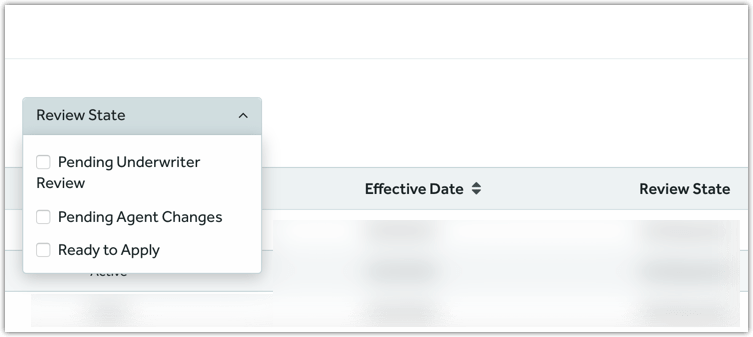 Figure 2 - The open Review State dropdown list.png
